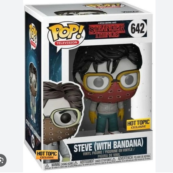 Stranger Things Steve (with bandana) Hot Topic Exclusive Funko Pop - Picture 2 of 8